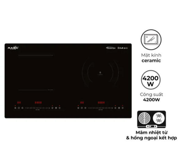 Bếp đôi điện từ hồng ngoại Magic Eco AC-221